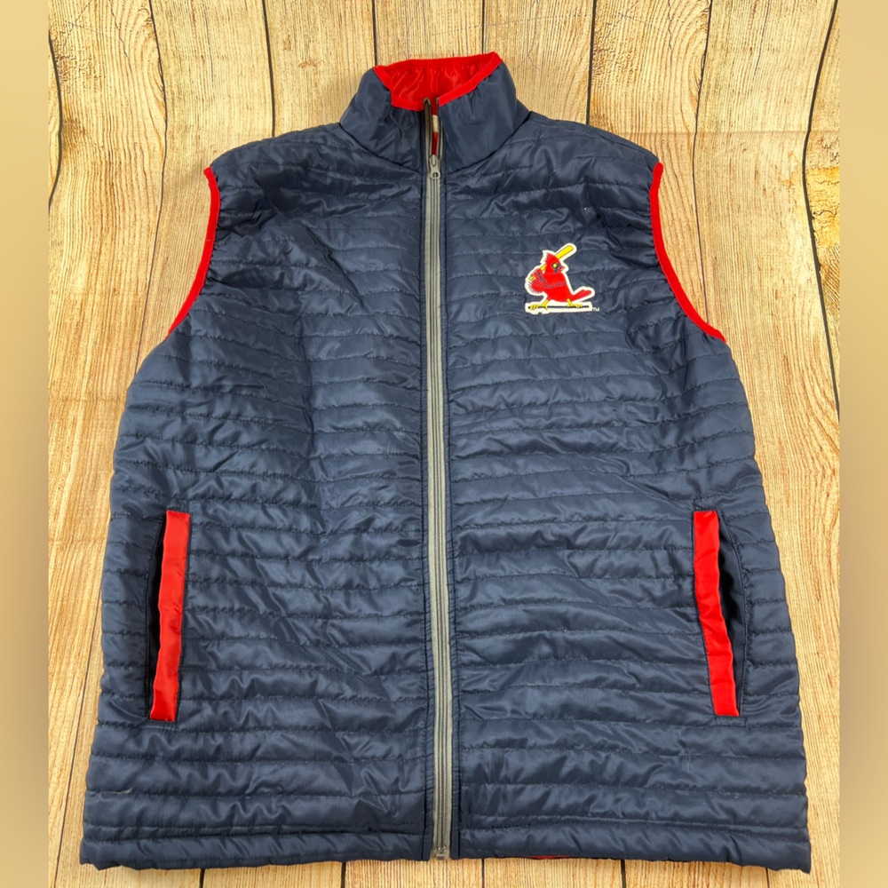 St. Louis cardinals Bayer baseball blue vest
